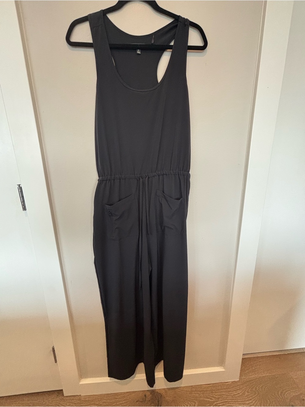 Toad&Co Black Sleeveless Wide-Leg Jumpsuit with Pockets